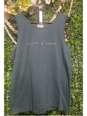 Vintage Hawaiian Legends Tank Top Mens Size Medium Y2K Pokaku Kalo
